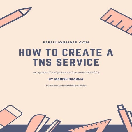 Oracle net ca guide by manish sharma