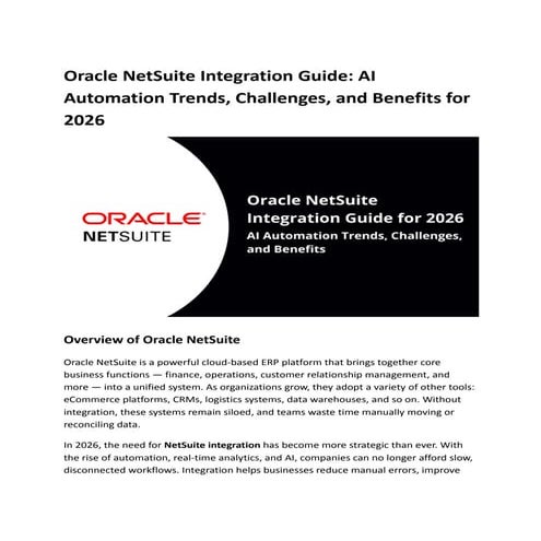 Oracle NetSuite Integration_ Automation, Benefits and Guide 2026