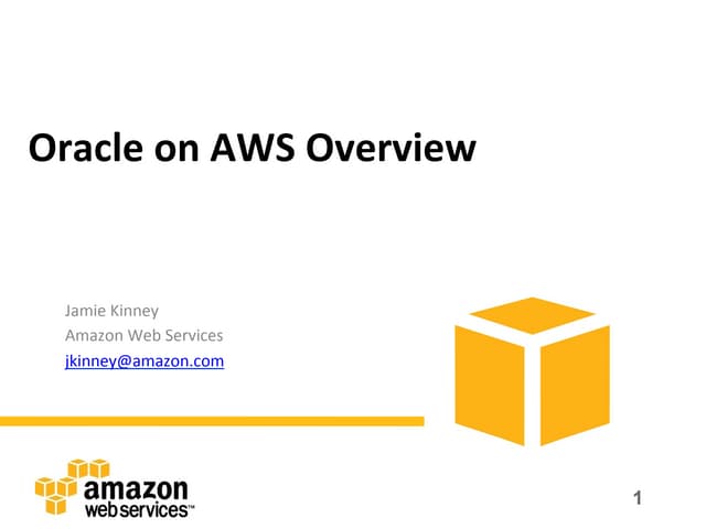 Oracle on aws overview   sep 2011