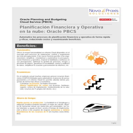 Oracle PBCS: Planificación Financiera y Operativa onCloud