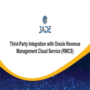 Oracle Revenue Management Cloud Service (RMCS)