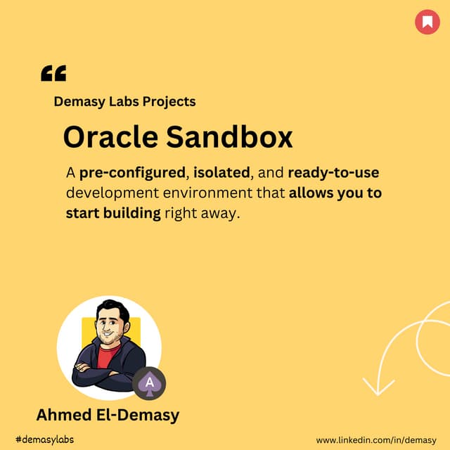Demasy Labs - 🚀 Oracle Sandbox – Developer Environment | PDF