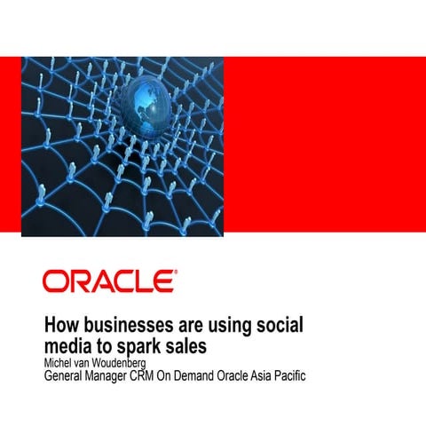 Oracle Social CRM Applications Strategy Overview And Roadmap