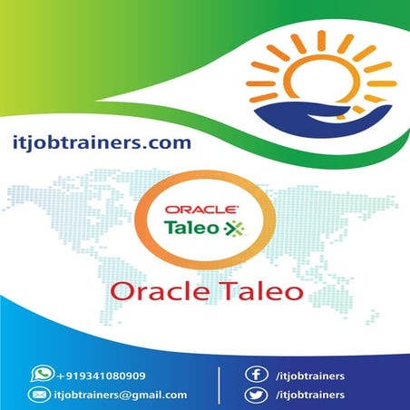 Oracle taleo syllabus