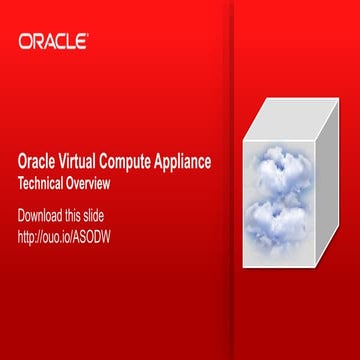 Oracle virtual appliance