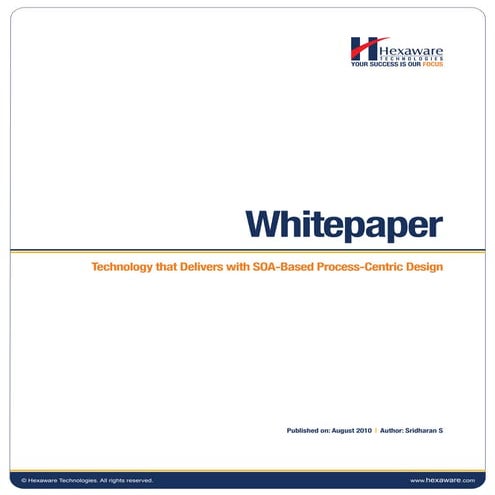 SOA-Based Process-Centric Design