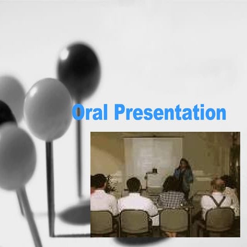 Oral Presentations