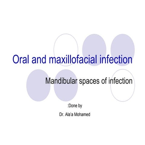Oral and maxillofacial spaces of infection 