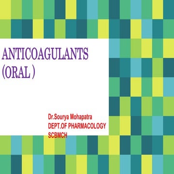 Oral anticoagulants