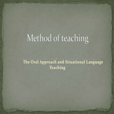 Oral approach by leni 