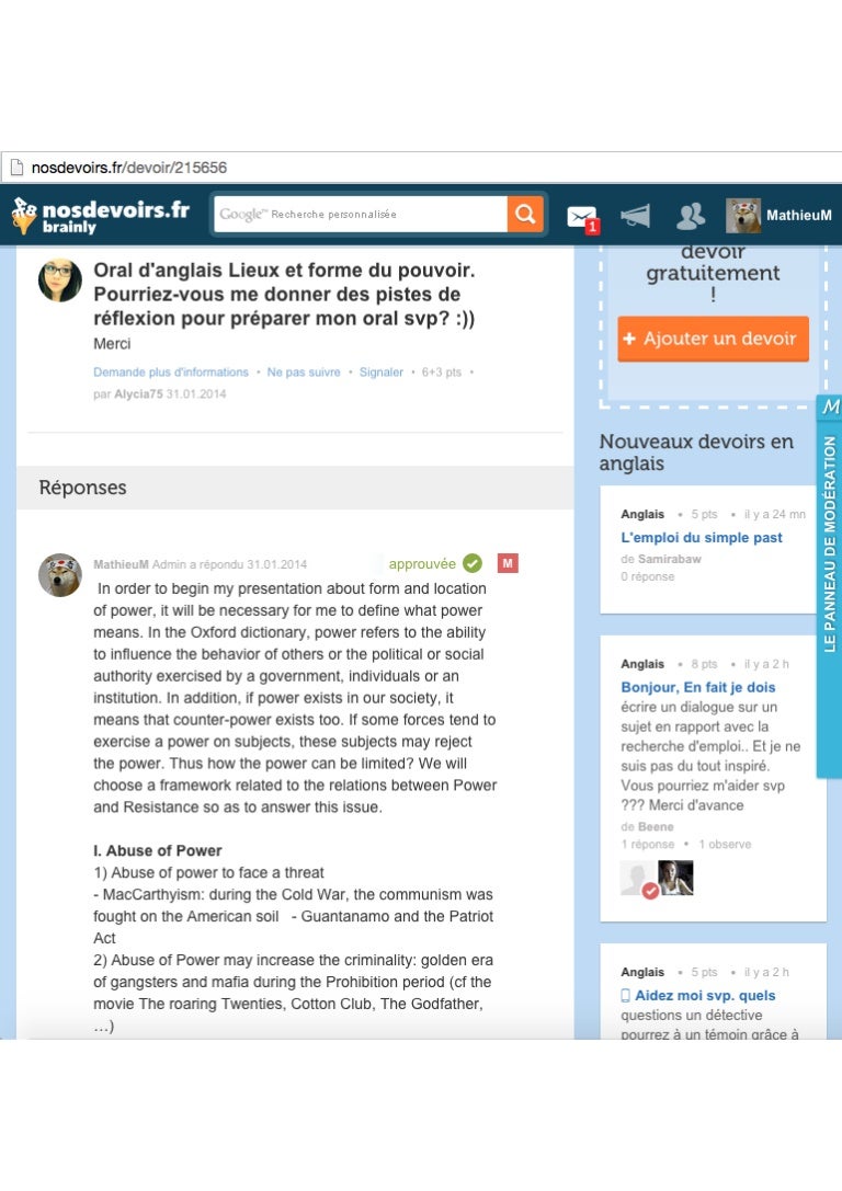 problematique anglais d oral problématique pouvoir formes bac Oral lieux anglais problematique anglais d oral problématique pouvoir formes bac Oral lieux anglais
