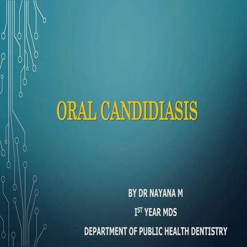Oral candidiasis