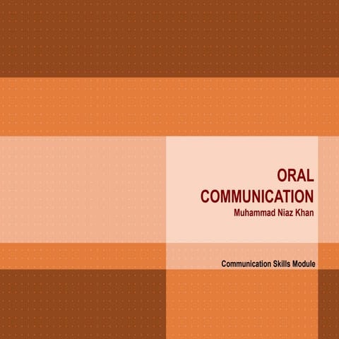 Oral communication