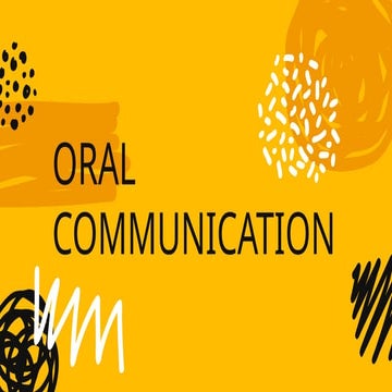 Oral Communication - Week 3 Barriers to Communication.pptx