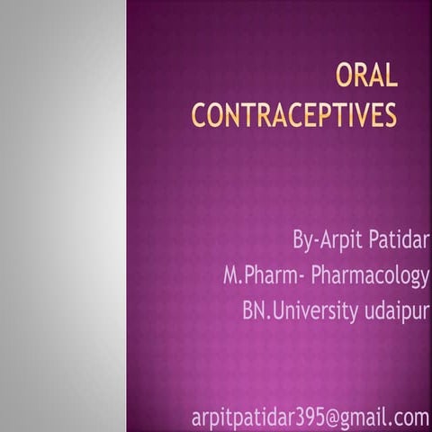 Oral contraceptives
