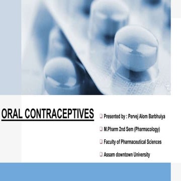 Contraception & Oral Contraceptives