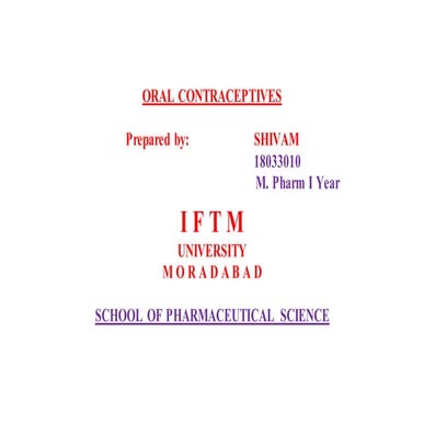 Oral contraceptives by shivam