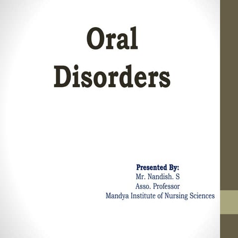 Oral disorders .pptx