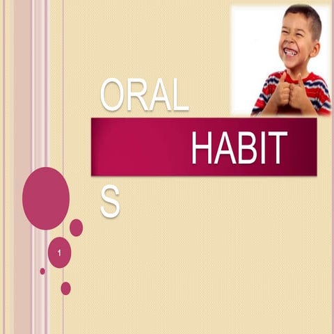 Oral habits in children