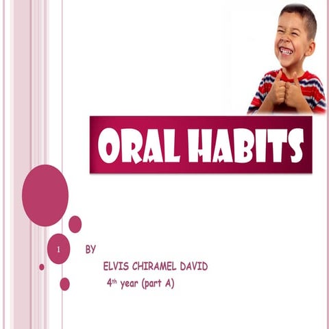 Oral habits - pedodontics