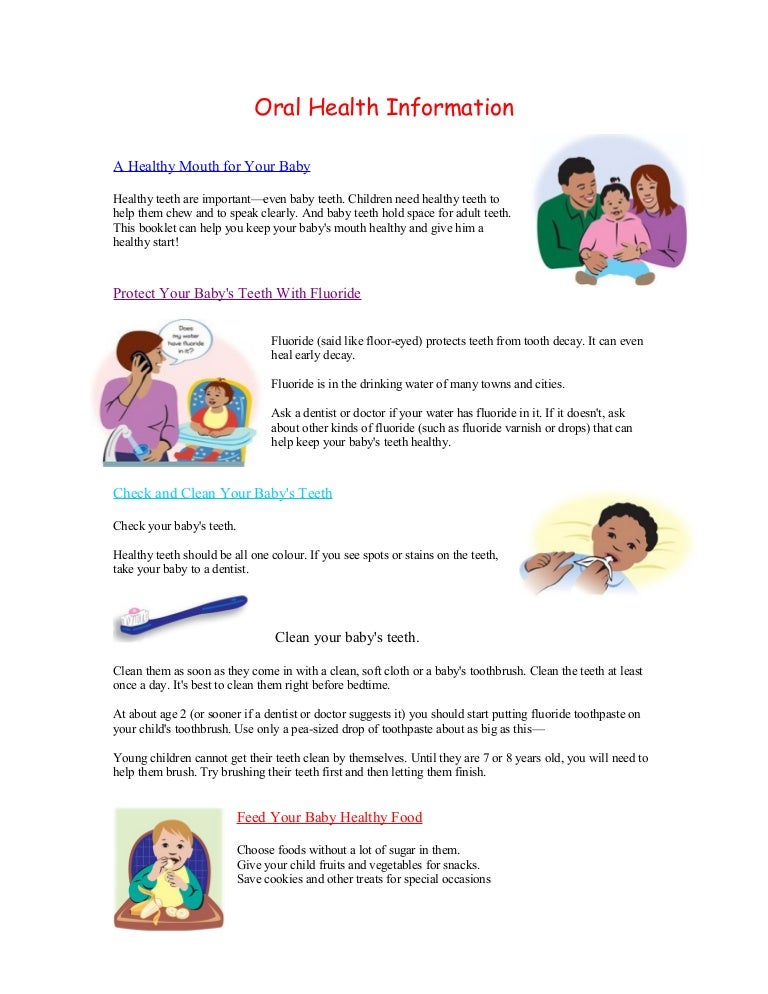 Oral health information