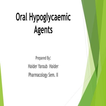 Oral hypoglycaemic agents   
