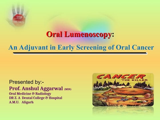 Early cancer detection poster - faculty of oral and dental medicine,ACU ...
