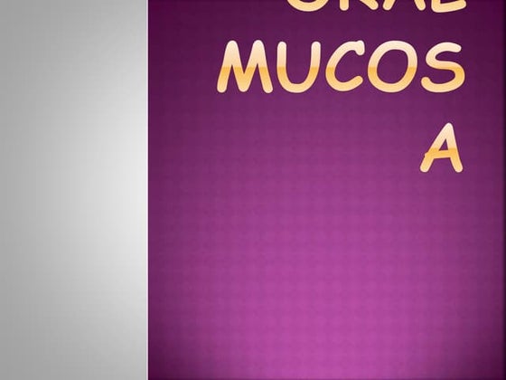 Handout of Oral Mucosa Histology | PDF