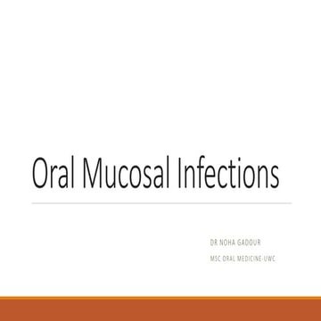 Oral mucosa infections.pdf. lecture oral medicine | PDF