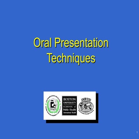Oral Presentation | PPT