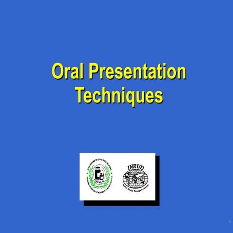 Oral presentation