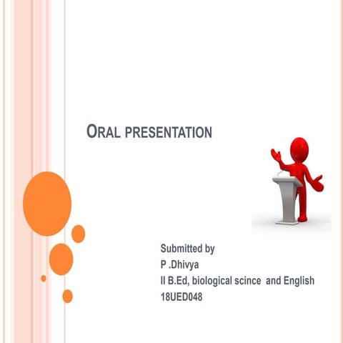 Oral presentation   dhivya