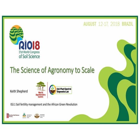 The Science of Agronomy to Scale