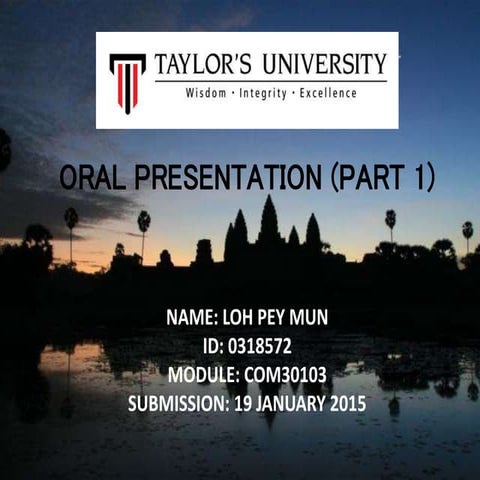 Oral presentation angkor wat