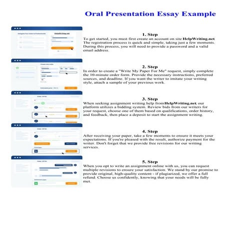 Oral Presentation Essay Example