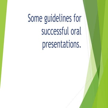 Oral presentations 