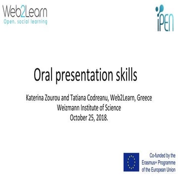 Oral presentation skills 