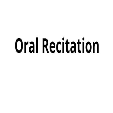Oral Recitation.pptxTHTHHTHTHTHTHHTHHTHTHT | PPTX