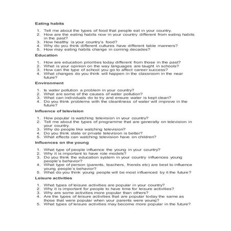 Oral test ujian bertutur pt3 exercises