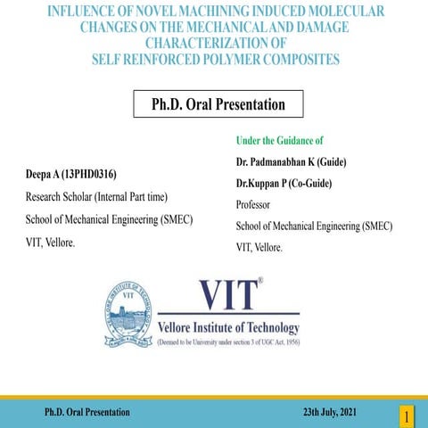 Influence of Novel machining on the mechanical and damage characterization of...