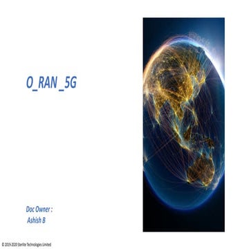 ORAN Fundamental from basics to advance.