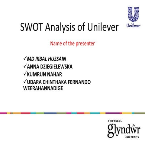 SWOT analysis of Unilever 