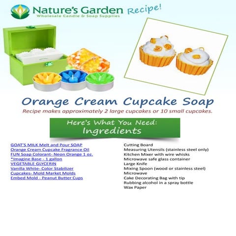 Orange cream-cupcake-soap