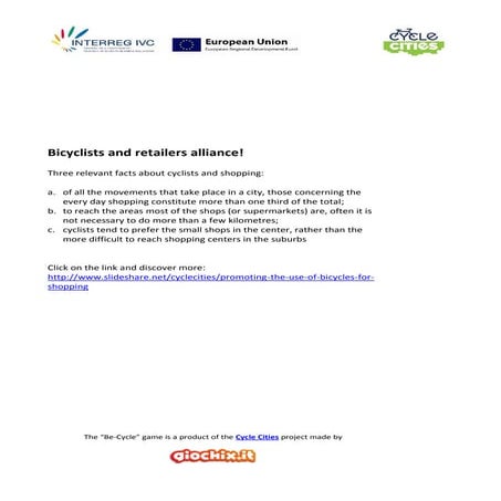 Orange9 Bicylists and retailers alliance!