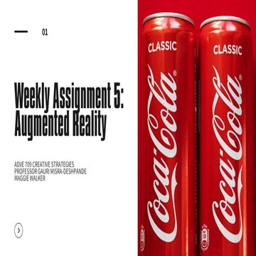 Augmented Reality Weekly Assignment