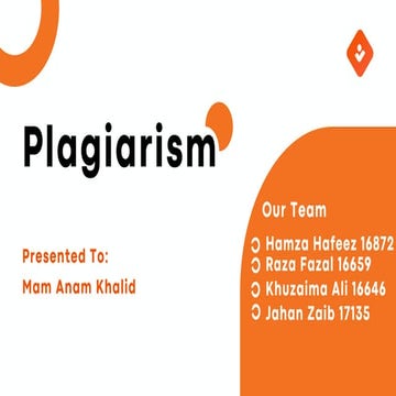 Plagiarism and its type and consequences