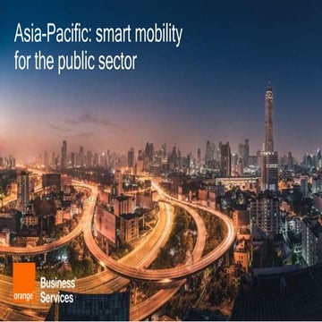 Asia-Pacific: smart mobility for the public sector with Orange 