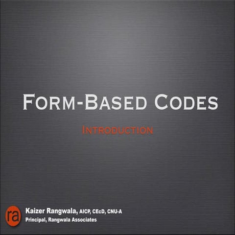 Introduction to Form Based Codes | PDF
