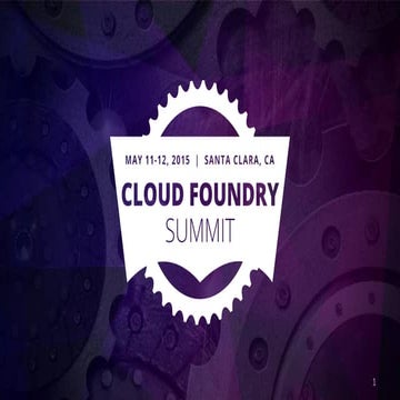  Case Study: Orange Labs & Cloud Foundry 