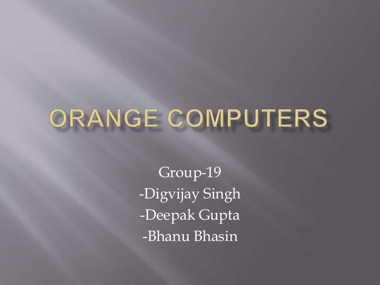 Orange computers group19